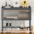 Over Sink Dish Drying Rack Kitchen Storage Shelf for Bowls Plates Cups,Black 65cm