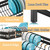 Over Sink Dish Drying Rack Kitchen Counter Storage Shelf with Utensil Holder Hooks Non-Slip 65cm