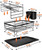 2 Tier Dish Drying Rack and Drainboard Set with Drip Tray,Utensil and Cutting Board Holder for Kitchen Counter