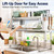 Enclosed Over Sink Dish Drying Rack, Large-Capacity Kitchen Organizer