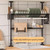 Over Sink Dish Drying Rack, Adjustable Kitchen Storage Organizer, Multi-Functional Space Saver for Efficient Dish Drying and Easy Access to Kitchenware