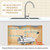 Water Purifier, Water Filter Under Sink, 0.01um Drinking High Traffic for Camping(1000L)