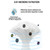 Water Purifier, Multistage Reverse Osmosis Water Filter, 0.01um Drinking Easy to Install for Camping(1000L)