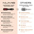 NuMe Hair Blow Dryer Brush, Aero Pro Blowout Brush, Ionic Hairdryer and Styler Volumizer for Salon Blowouts, Fast Styling, Less Frizz, Round Ceramic Barrel, Negative Ion - 2”