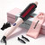 Infrared Thermal Brush 1.6 Inch Ionic Heated Thermal Round Brush Hair Straightener & Curler Styler, 6 Heat Settings, LED Display, Dual Voltage, Auto Shut-Off, Pink