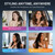 Cordless Hair Straightener Brush, Negative Ionic Hot Comb for Women Travel