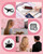 Infrared Thermal Brush 1.6 Inch Ionic Heated Thermal Round Brush Hair Straightener & Curler Styler, 6 Heat Settings, LED Display, Dual Voltage, Auto Shut-Off, Pink