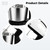 2-in-1 Stand and Hand Mixer with Stainless Steel Bowl, 7 Speed Electric Baking Mixer, Kitchen Handheld Mixer for Whipping, Mixing, Cake, Cream, Dough, White and Black