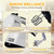 Electric Hand Mixer for Baking, 150W 7 Speed Handheld Kitchen Mixer with 4 Stainless Steel Beaters and Dough Hooks, Portable Household Mixer for Cakes and Cookies, 110V US Standard