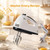 Electric Hand Mixer for Baking, 150W 7 Speed Handheld Kitchen Mixer with 4 Stainless Steel Beaters and Dough Hooks, Portable Household Mixer for Cakes and Cookies, 110V US Standard