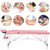 Yaheetech Portable Spa Table with Rolling Stool Set Massage Bed Chair Pink