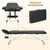 Yaheetech Portable Massage Table Foldable, Adjustable Salon Lash Bed, Black