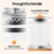 1.8L Electric Glass Kettle Electric Kettles with 18 Smart Menu, BPA-FREE