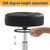 YEEZEE Rolling Stool Heavy Duty 400lbs: No Squeak, No Tip, Black