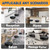 YEEZEE Rolling Stool Heavy Duty 400lbs: No Squeak, No Tip, Black