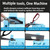 Electric Knife & Scissors Sharpener, 8mm Diamond, 4500RPM, Suction