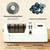 Rechargeable Electric Knife Sharpener, Diamond Grinding Wheel Suction Base