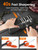 TER Electric Knife Sharpener for Kitchen, 3-Stage Diamond Abrasive, Black
