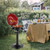 Indoor Outdoor Electric BBQ Grill 1600W with Removable Stand, No Tools,Red