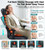 Flekzo Shiatsu Neck & Back Massager for Chair with Heat, Massage Chair Pad