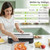 Vacuum Sealer Machine, 90Kpa Food Vacuum Sealer Machine Preservation Dry/Moist/Liquid Modes, LED Indicator Light, Handle Locked Design, Includes 2Roll + 5 Bags