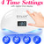 OVLUX 180W UV LED Nail Lamp Professional – Fast Gel Nail Dryer with 57 LEDs, LCD Countdown, Auto Sensor & Low Heat Mode, UV Light for Gel Nails, Salon & Home, Nail Buffer & File Set