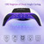 268W UV LED Nail Lamp, LKE Nail Dryer for Gel Polish, 4 Timers UV Nail Lamp Professional Nail Light, 57Pcs Lamp Beads and Automatic Sensor(White)