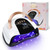 268W UV LED Nail Lamp, LKE Nail Dryer for Gel Polish, 4 Timers UV Nail Lamp Professional Nail Light, 57Pcs Lamp Beads and Automatic Sensor(White)