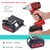 18V Brushless Screwdriver Cordless Electric Impact Wrench Rechargeable Accumulator Wrench Power Tools 