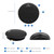 Portable Conference Microphone Speakerphone Built-in Speaker 360° Omnidirectional Mic with Mute Function Volume Adjustment