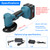 20V Cordless Brushless Mini Angle Grinder Rechargeable 180° Rotation Angle Grinder Multifunctional Polishing Cutting