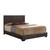 Ireland III Queen/Full/King PU Bed Wood Frame Brown/White/Black [US-W]