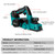 Drillpro 15000RPM 18V Rechargeable Electric Planer Cordless Handheld Wood Cutting Tool with Wrench 