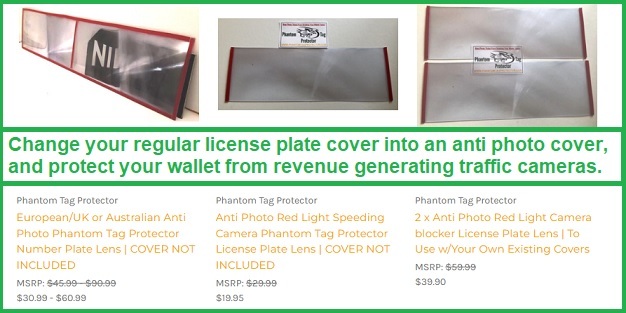 Automobile Anti Photo License Plate Lenses