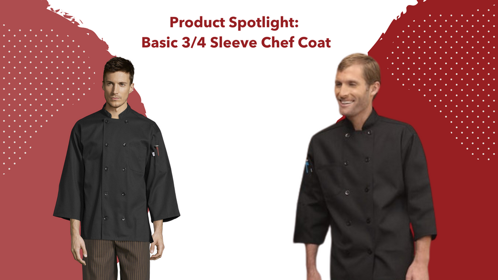 Product Spotlight: Basic 3/4 Sleeve Chef Coat