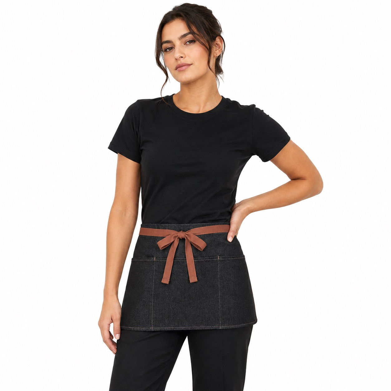 Denim 3 Pocket Waist Apron | Denim Server Apron