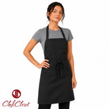Basic Bib Apron Black