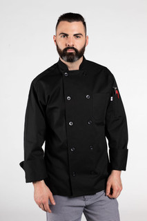 Classic Chef Coat, Black