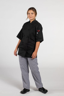 Monterey Chef Coat, Black