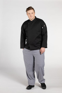 Santorini Chef Coat, Black