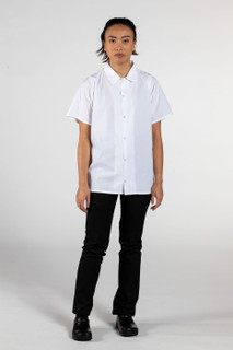 Pocketless Utility Shirt, White