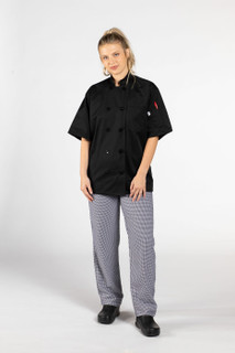 South Beach Chef Coat, Black