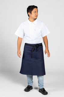 Metro Bistro Apron, Indigo Denim