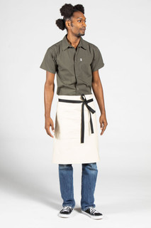 Mod Waist Apron, Ivory Canvas