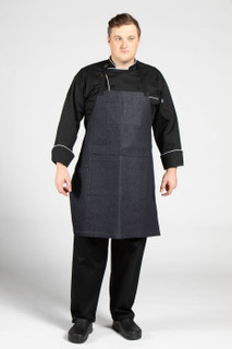 Eclipse Bib Apron, Twisted Denim