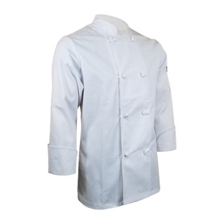 Overstocked ChefsCloset Premium Knot Button Long Sleeve Chef Coat