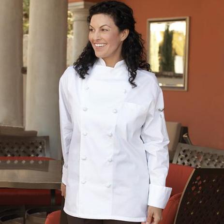 Executive 12 Hand Rolled Button Egyptian Cotton Chef Coat - Clearance Executive 12 Hand Rolled Button Egyptian Cotton Chef Coat - Clearance