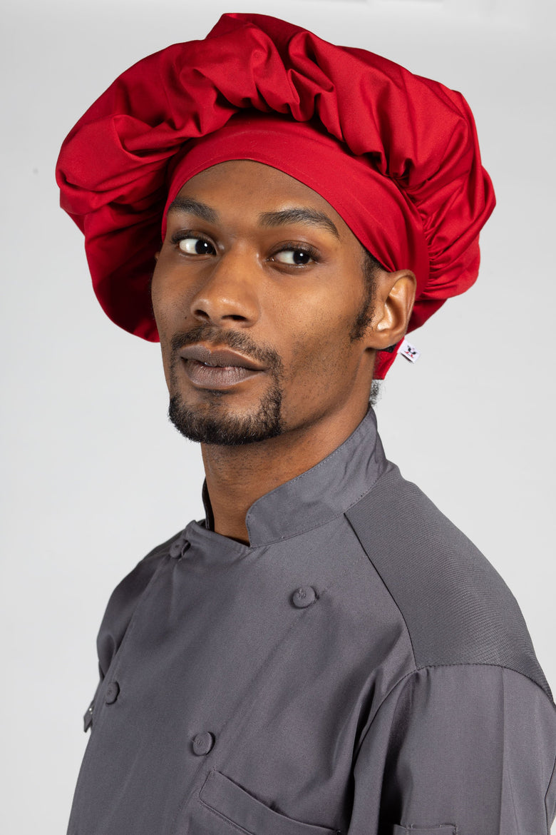 Poplin Chef Hat, Red