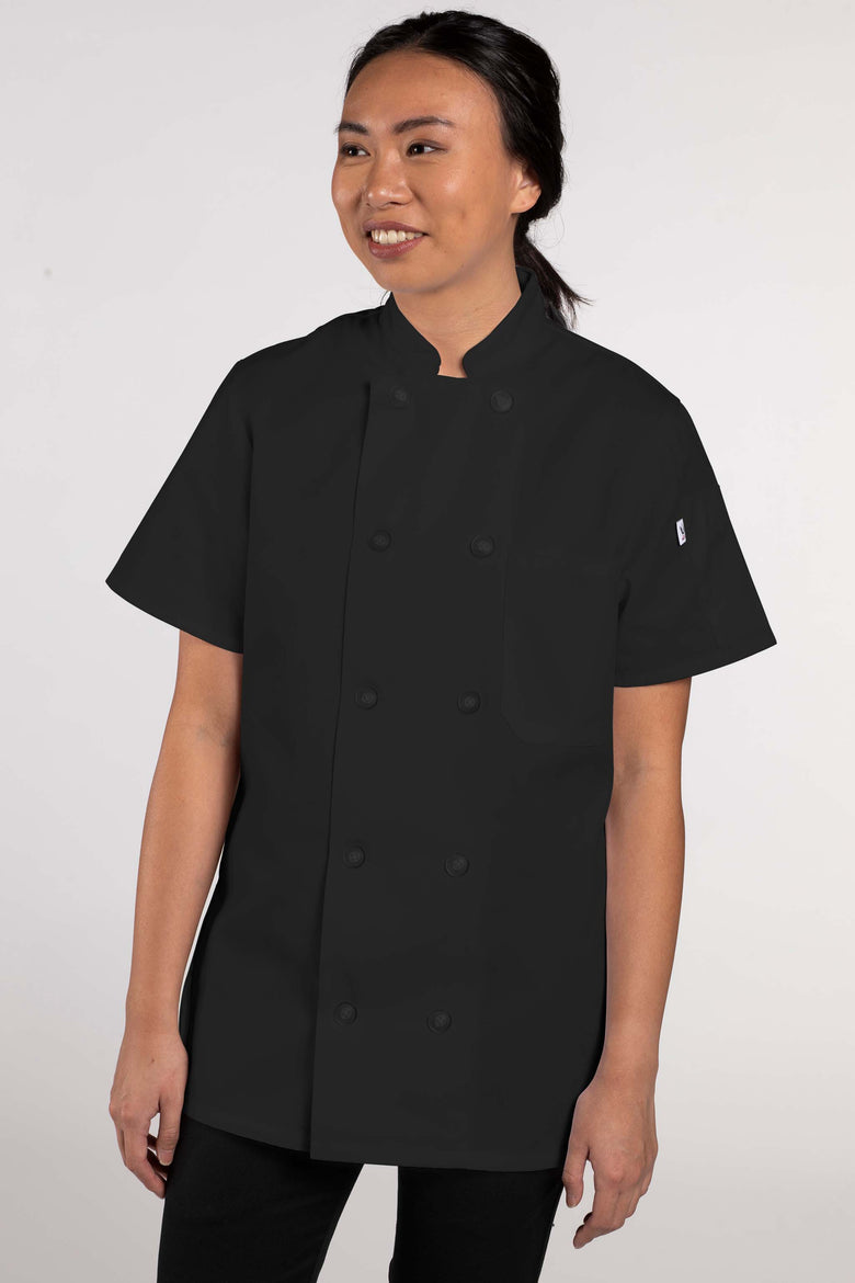 Tahoe Women's Chef Coat, Black