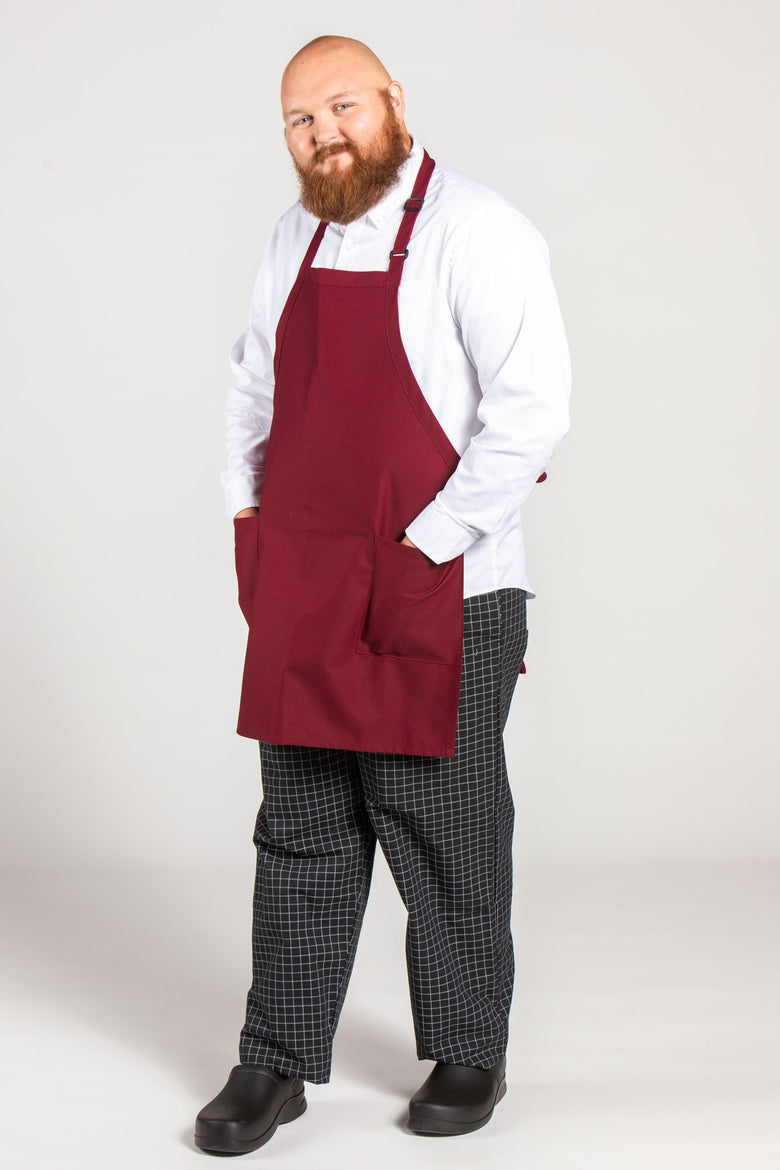 Uncommon Threads Bib Apron with 2 Patch Pockets